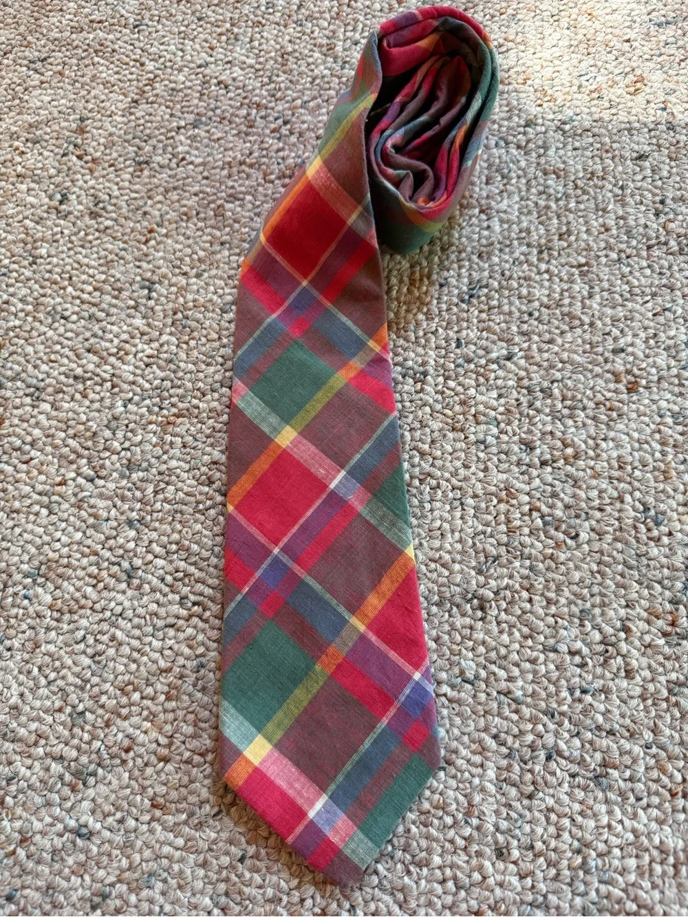 Jos A. Banks Set of Two Vintage Madras Ties Like New